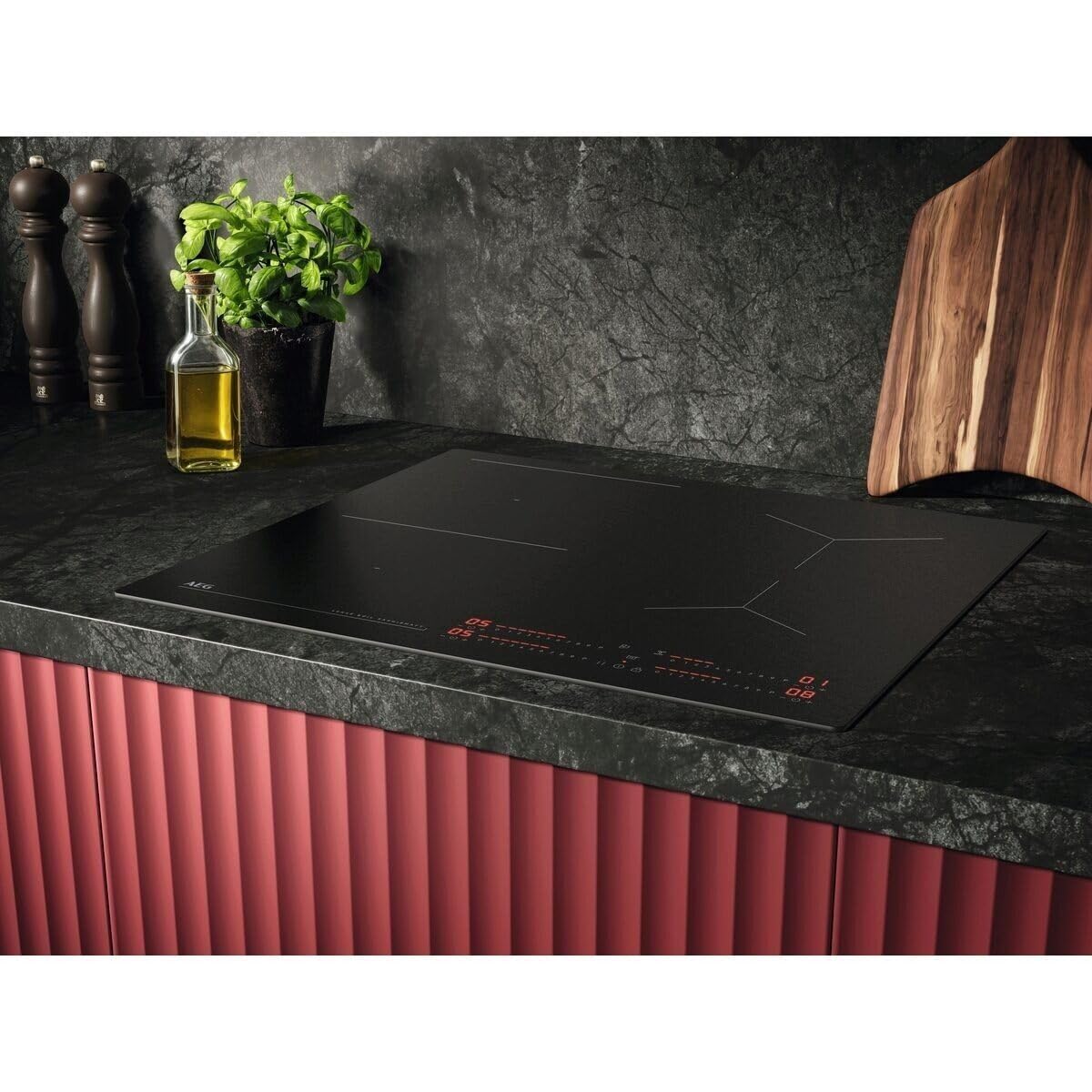AEG TI63IQ10IZ Placa de Inducción 60 cm, 3 Zonas, SaphirMatt Negro Mate