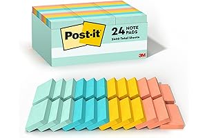 Cute Post its Notes 1 3/8 x1 7/8 Inches, 24 Pads