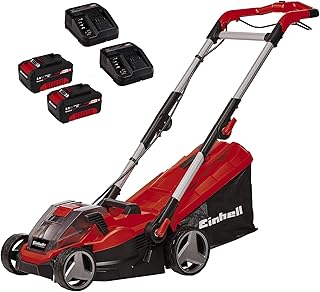 Einhell Akku-Rasenmäher GE-CM 36/34 Li Power X-Change (Li-Ion, 36 V, 33,5 cm Schnittbreite, 5-stufige zentrale Schnitthöhe...