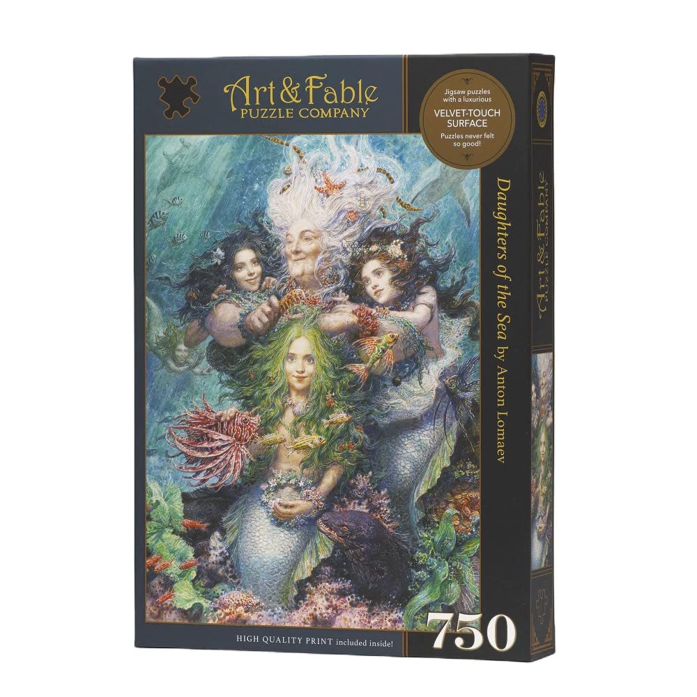 Art & Fable Puzzle CompanyDaughters of The Sea by Anton Lomaev 750 Piece Fine work Premium Adult Jigsaw