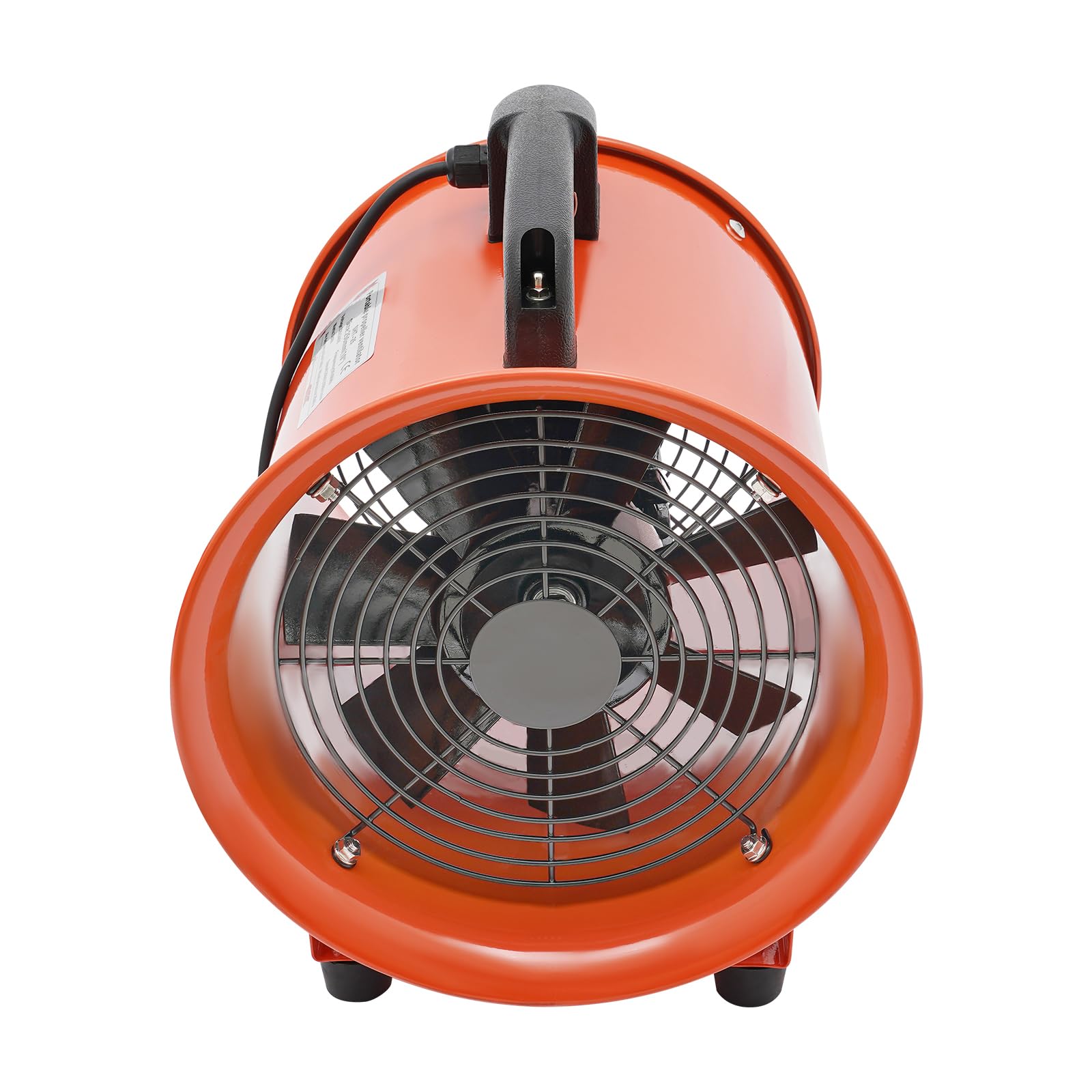 Rohrventilator Gebläse Bauventilator Axialgebläse Industrielüfter Tragbares Gebläse mit 10m Kanalschlauch Baulüfter Industrieventilator für Fabriken, Bauernhöfe ø250mm 3300rpm 43m³/min