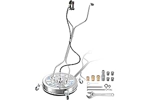 Power Washing Disc: 4-Wheeled, 4500 PSI Surface Cleaner