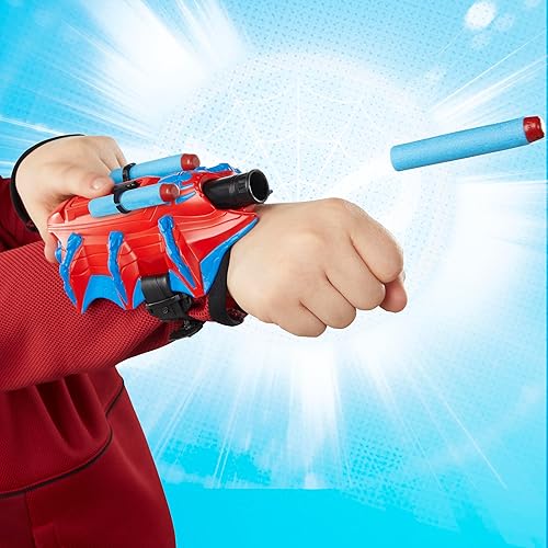 Miniatura 7 de Marvel NERF Spider-Man Thwip-Tech Blaster, incluye 3 dardos, tirador web, juguete de juego de rol para niños de 5 años en adelante