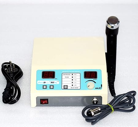 PHYSIOTREX Physiotherapy Equipments Electrotherapy Machines Digital Ultrasonic/Ultrasound 1 Mhz Machine with Timer 1 Year Warranty