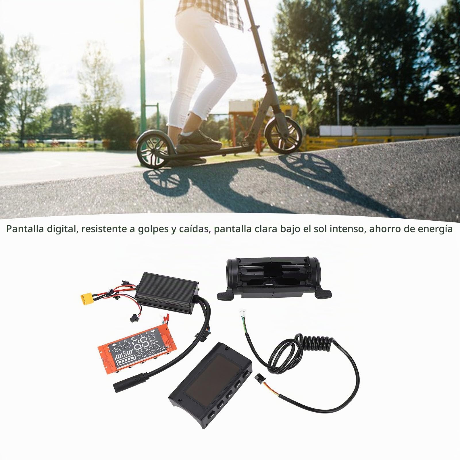 BuyWeek Kit de Controlador de Scooter Eléctrico para KUGOO S1 S2 S3 36V 350W Controlador de Motor con Panel de Tablero