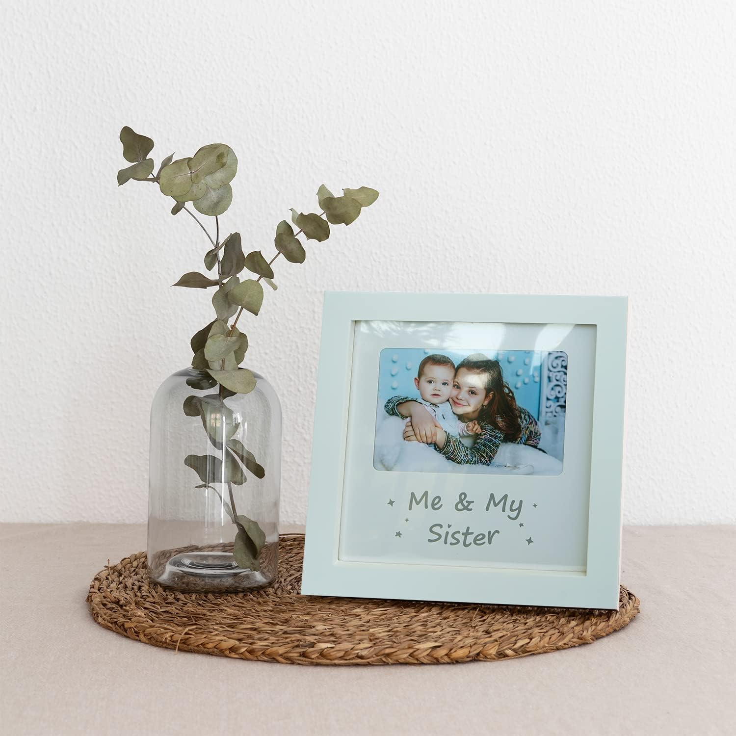 Sibling Keepsake Picture Frame Set of 2, Nursery Decor, Brother and Sister Gift