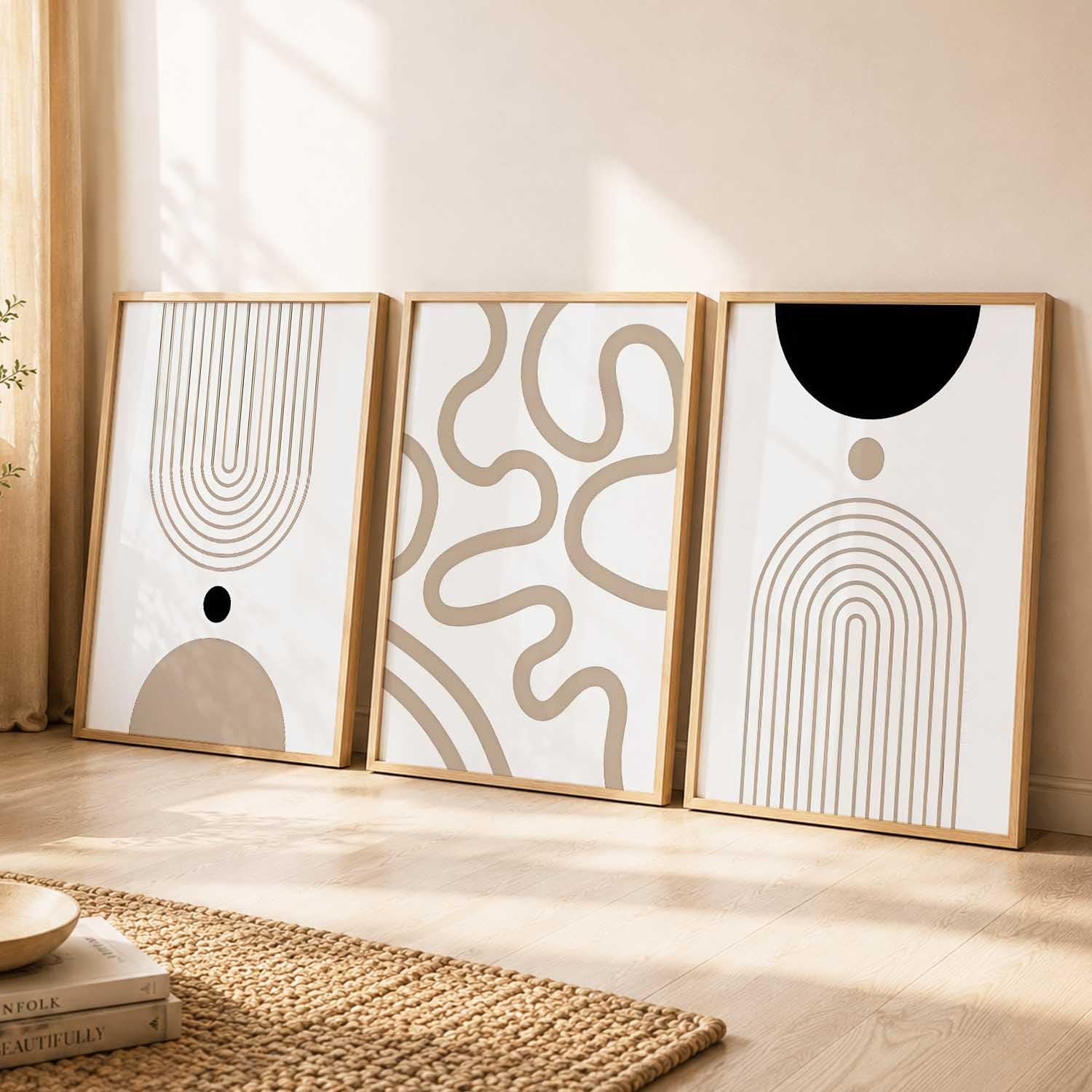 BOHO Wall Art Set - Maximalist Prints with Frame -12 BOHO Wall Art Set - Maximalist Prints with Frame -12