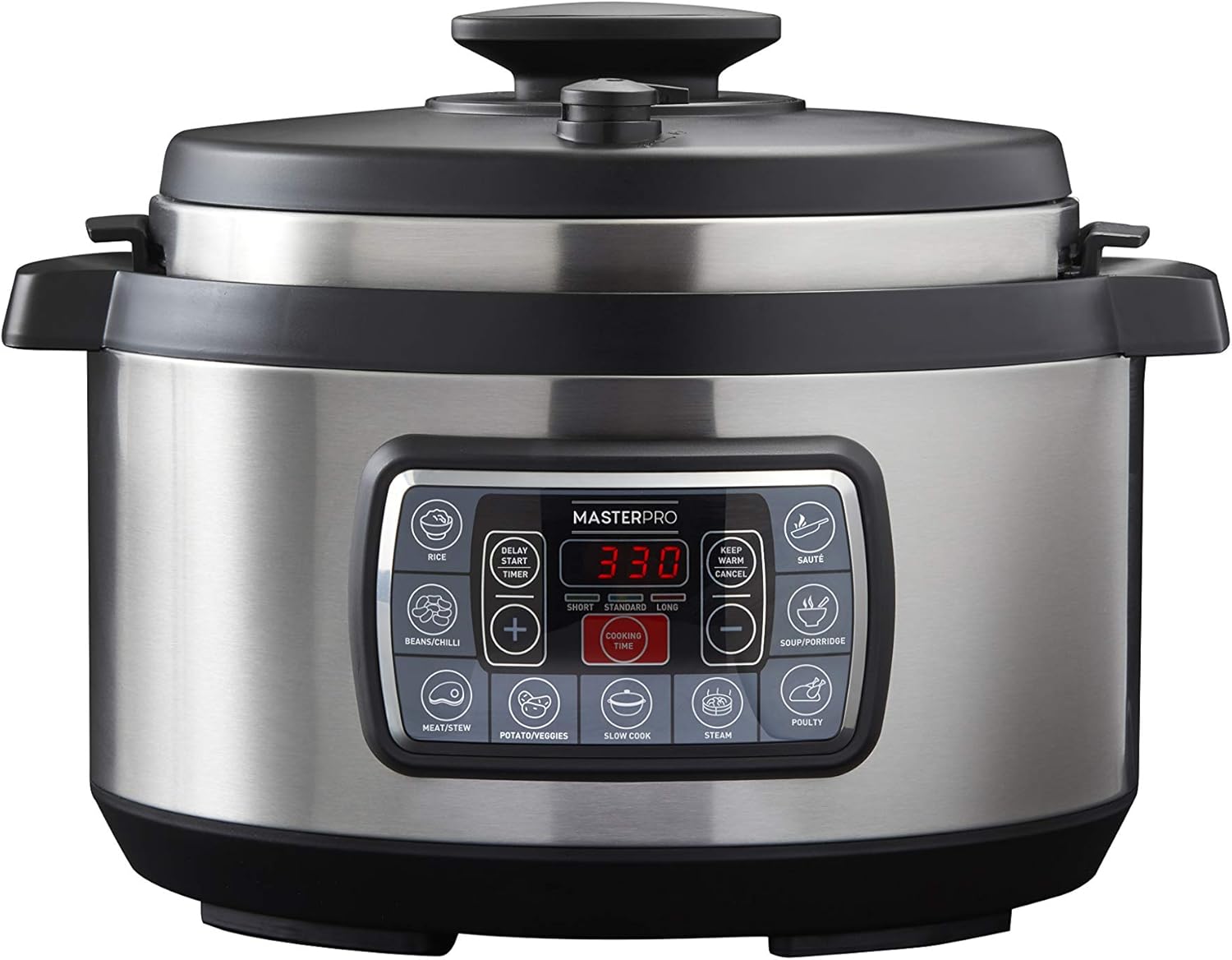 MasterPro 12 in 1 Ultimate Cooker with 2 Cooking and 7 Pressure