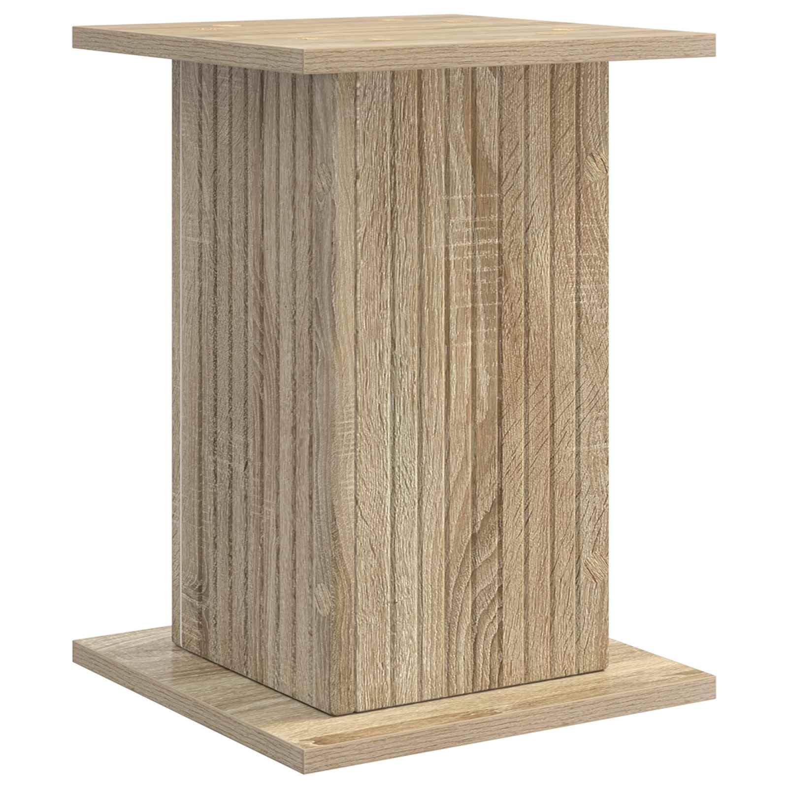 Pflanzenständer, 2 Stück, Sonoma-Eiche, 30,5 x 30 x 43 cm | Feuchtigkeitsbeständiges Holzwerkstoff, minimalistisches modernes Design, einfache Pflege mit feuchtem Tuch