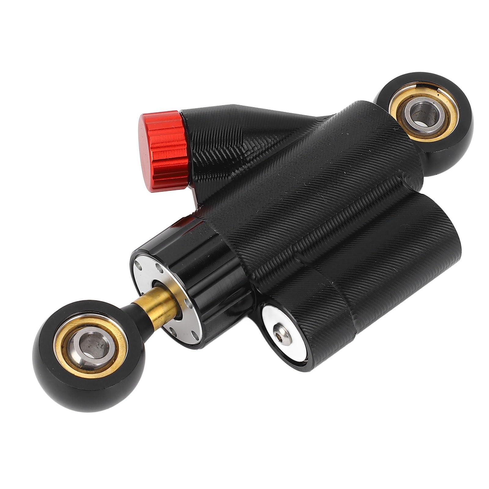 Motocykl CNC regulowany tłumienie sterownika Stabilizator bezpieczeństwa Kontrola Aluminium Aluminium Universal for Motorbike (Czarny)