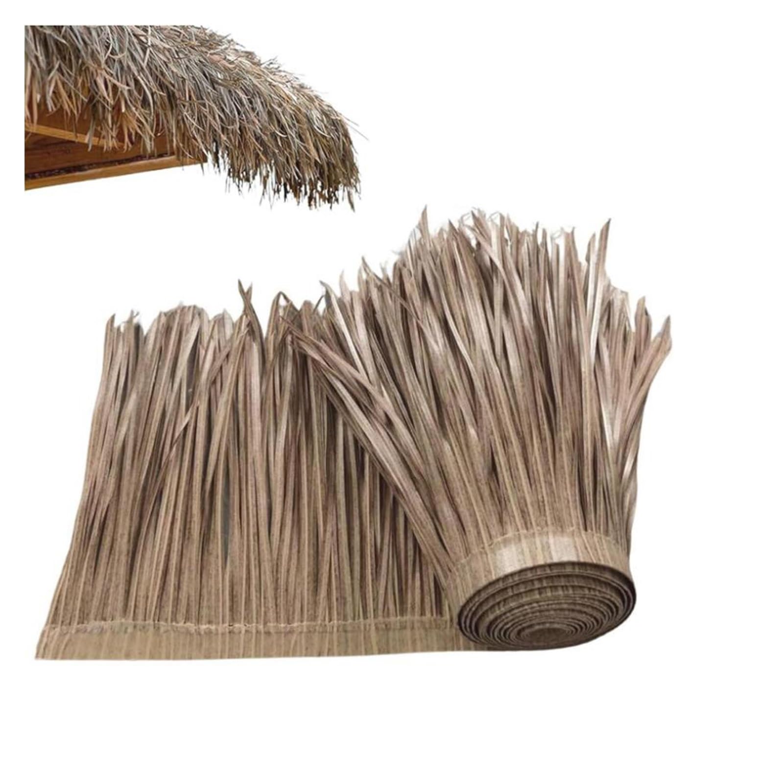 Słoma dachowa Tropikalna dekoracja ogrodu, Słomiane rolki strzechy dachowej Maty strzechowe, Roślina sztuczna trawa Tiki Sphere Float Strzecha Sztuczna strzecha Panel(7pcs)