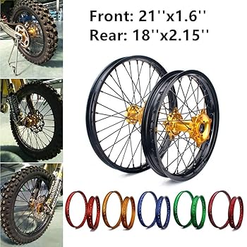 Amazon.co.jp: Smadmoto 21インチ 18インチ ゴールドフロント