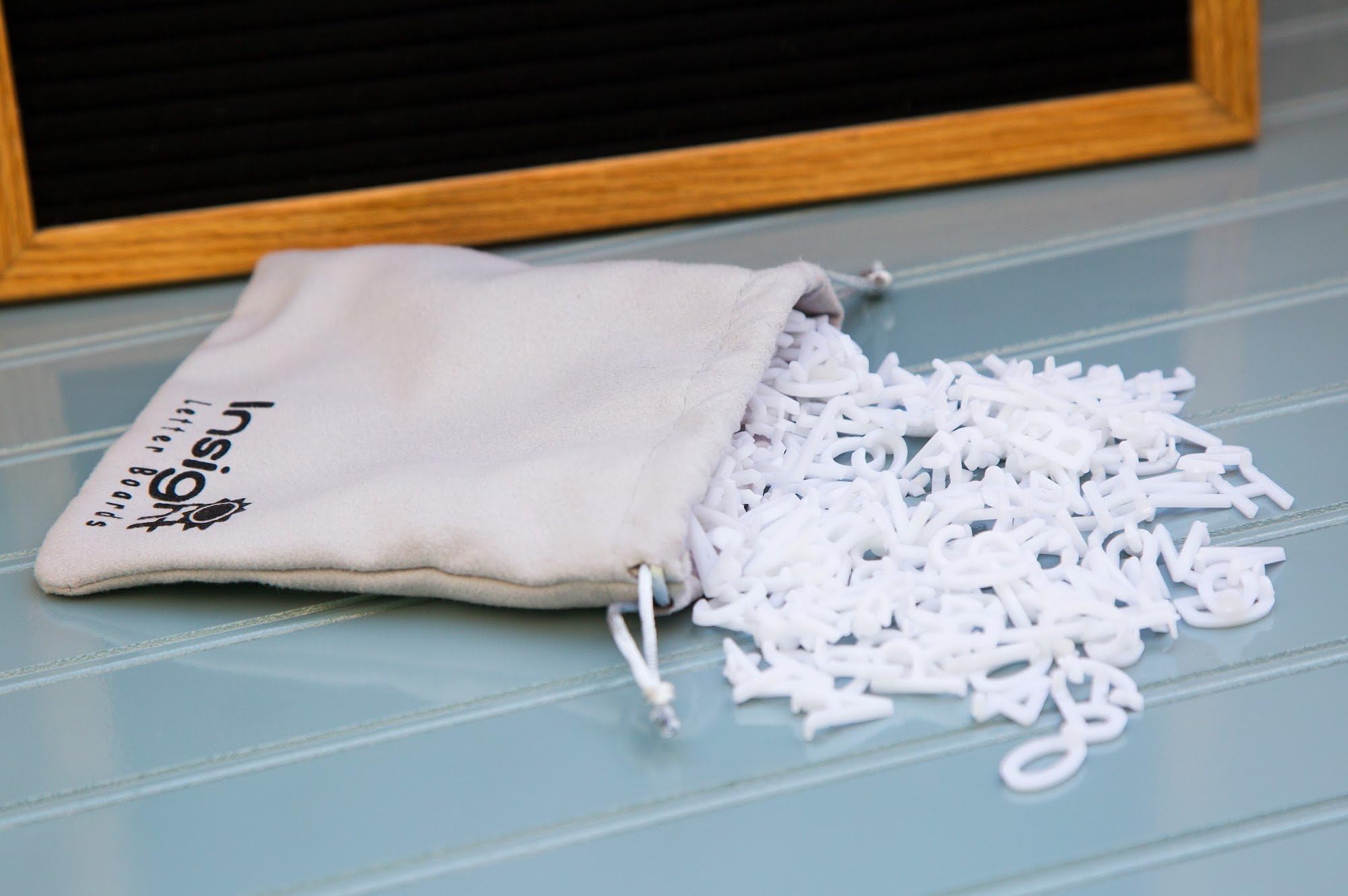 Insight 1" White Letters - Set of 332 Plastic Characters