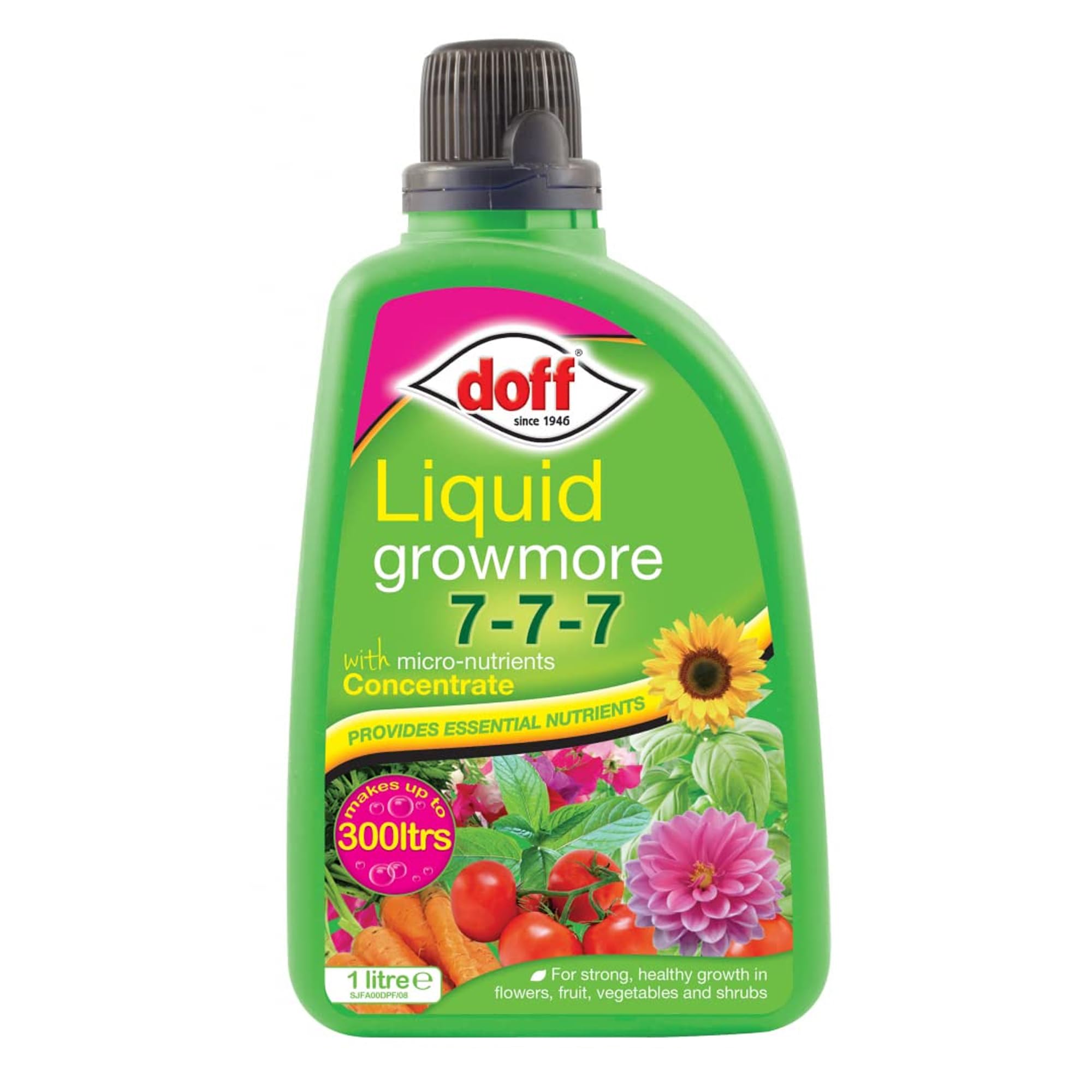 1L Liquid Growmore Liquid Plant Feed Fertiliser Concentrate Garden Plant Food for Healthy Growth Indoor Outdoor Plants Nutrient Solution