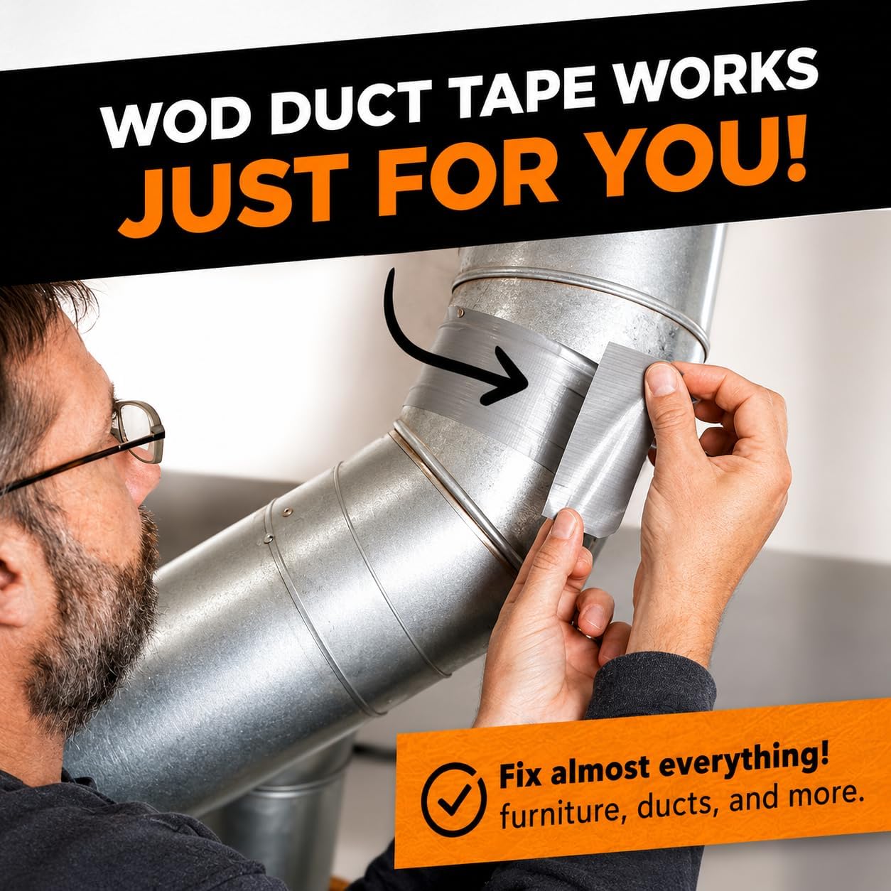 WOD Industrial Grade Pink Duct Tape, 1.5 inch x 60 Feet image 5