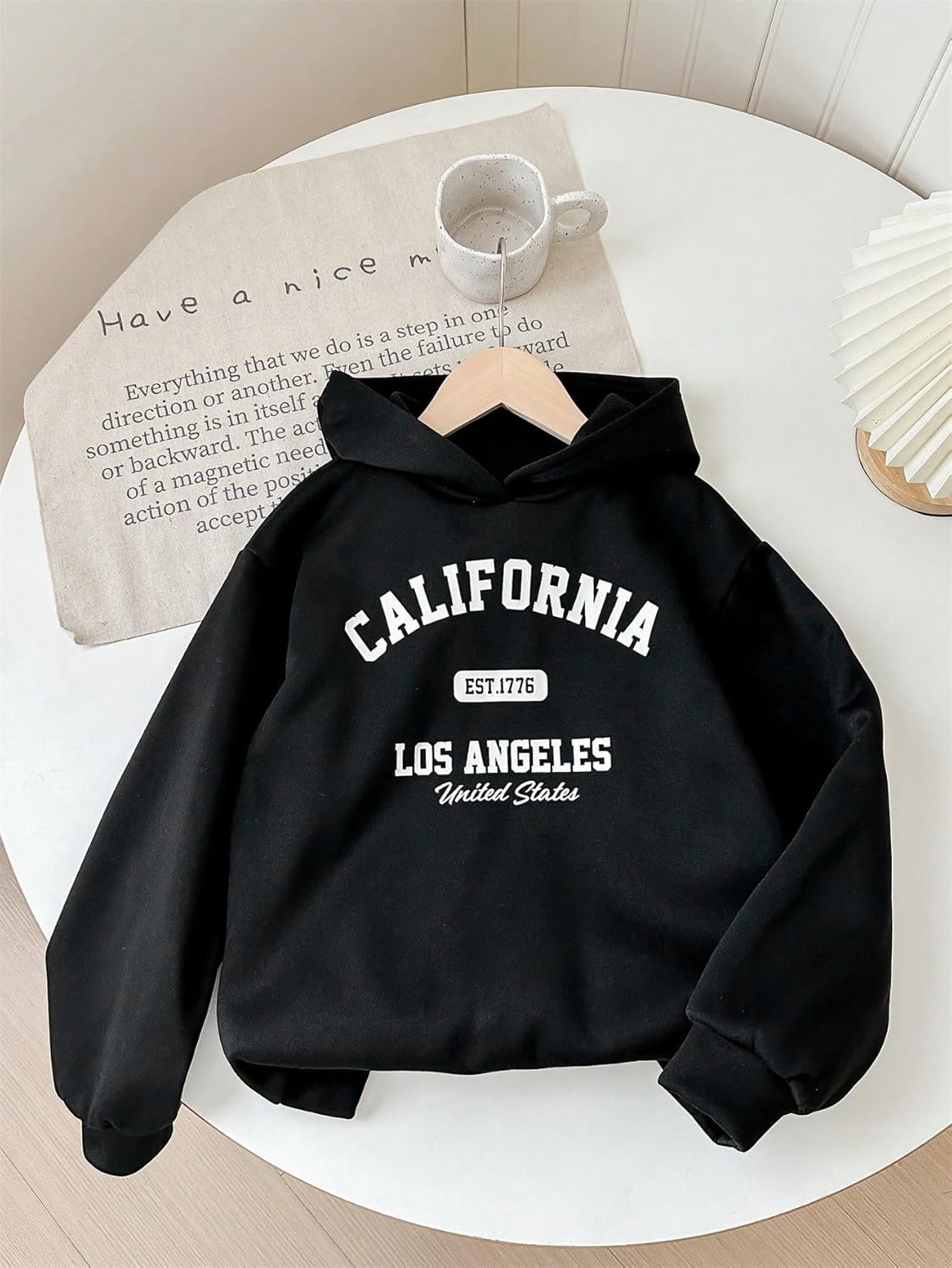 SOLY HUX Girl's Hoodies 3 Piece Set Letter Graphic Long Sleeve Hooded Sweatshirts Fall Clothes - Image 6