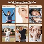 Ginseng Five Treasures Tea, Traditional Chinese Herbal Natural Organic Kidney Cleanse Detox Tea for Women & Men, 7 Precious Ingredients Formula (25 Bags/1 Pack, Ginseng Five Treasures Tea)