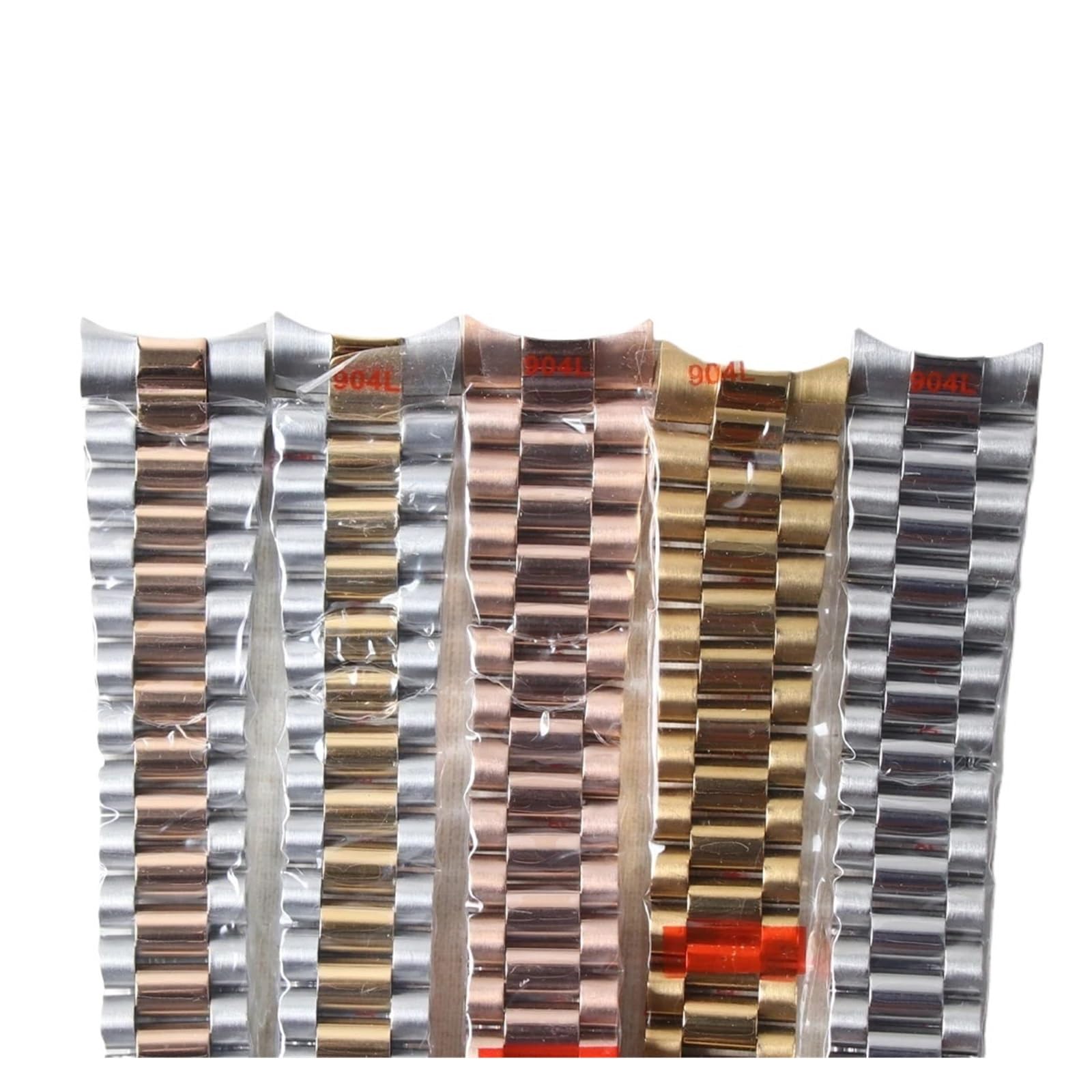 20 mm gebogenes President-Uhrenarmband, kompatibel mit NH35 Datejust, 904L-Edelstahlarmband, kompatibel mit Silber-Gold-Armband