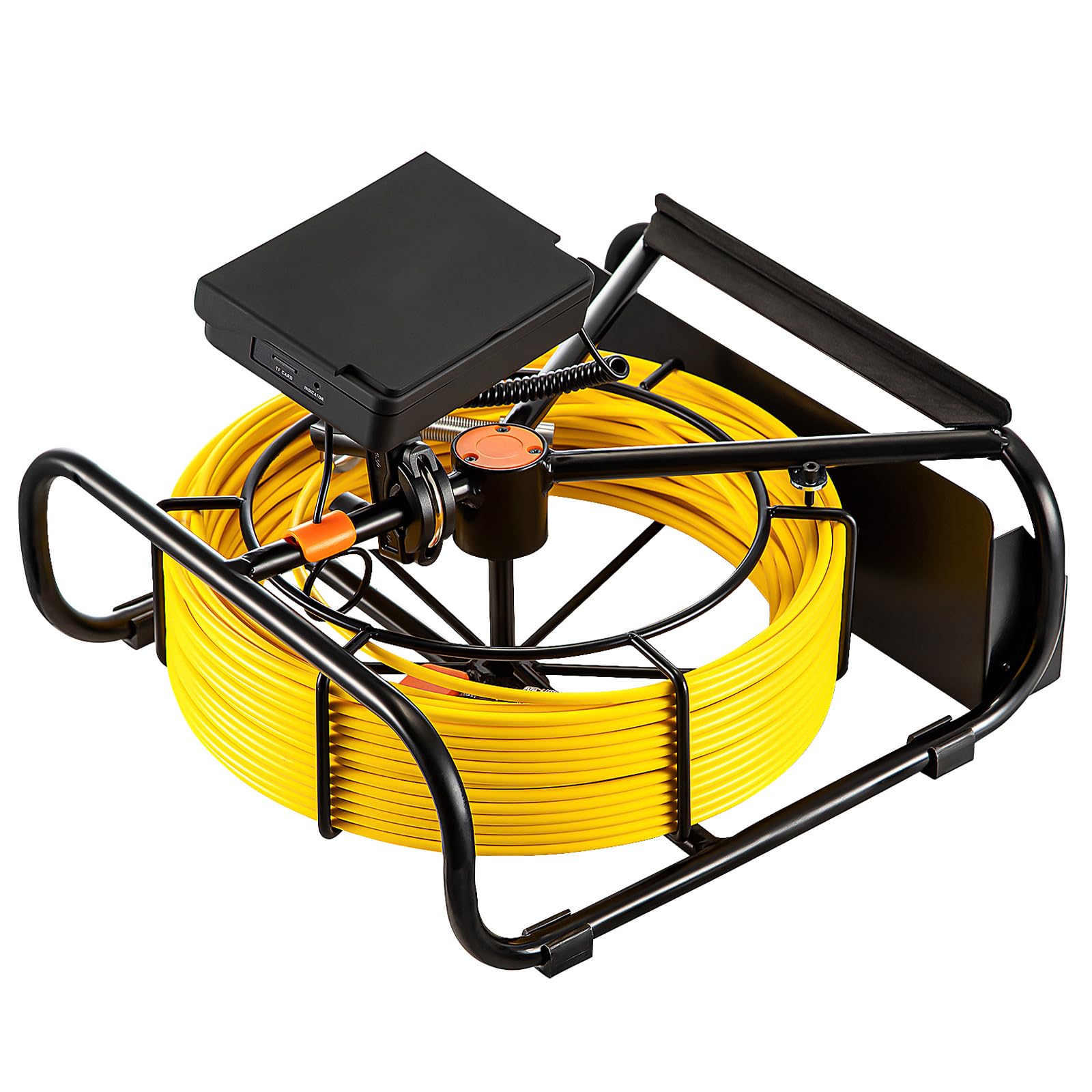 VEVOR Caméra Inspection Canalisation 50 m Endoscope Drain avec Écran 4,3'' avec Lumière 6 LED Réglables, Carte SD 16 Go, Zoom 3X, Vidéo, Étanche IP68, pour Conduit, Égout, Plomberie, Tuyaux, Maison