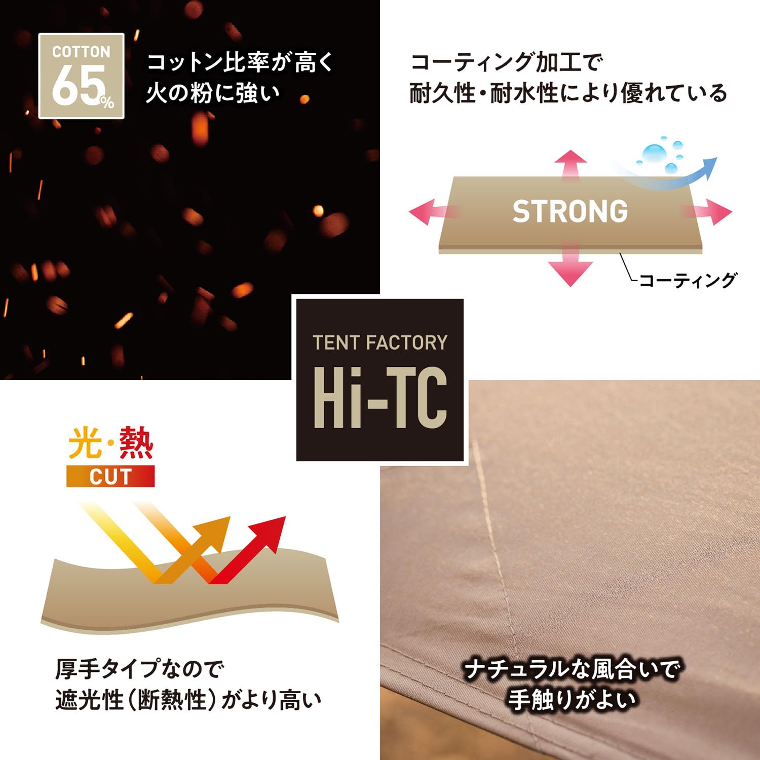 Amazon.co.jp: TENT FACTORY Hi-TCワイドワンポールテントR1 TF-TCP6R1