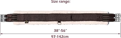 Miniatura 8 de T TEKE Contornos diarios en inglés para caballos Acolchado con forro polar, elástico de doble cara resistente y hebillas de acero inoxidable (tallas