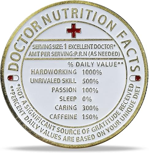 Miniatura 3 de Doctor Información nutricional Apreciación Challenge Coin Gracias Doctor Regalo