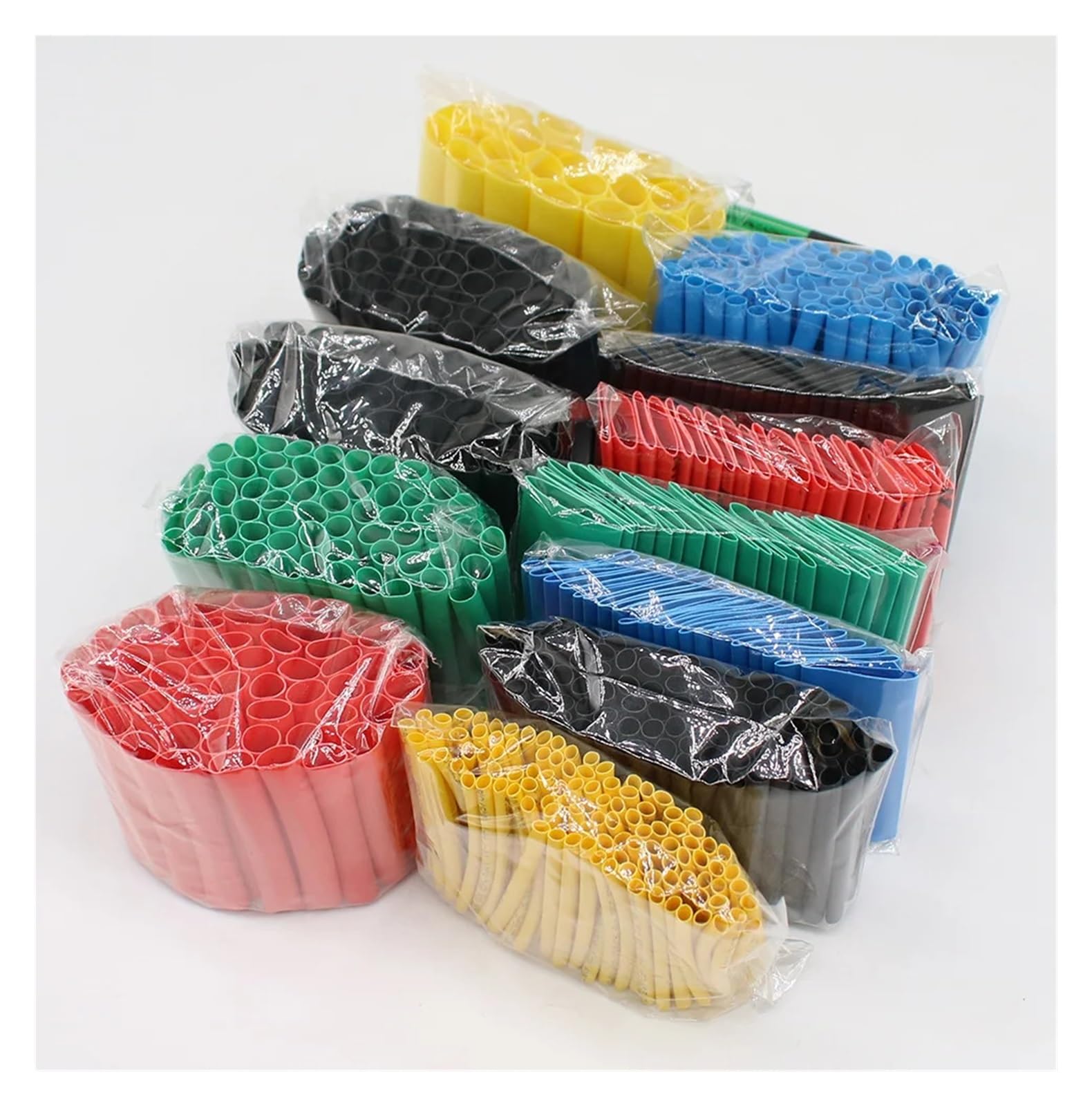QMKADFQXF 530pcs Heat Shrink Tubing Insulation Shrinkable Tube Assortment Electronic Polyolefin Wire Cable Sleeve Kit Heat Shrink Tubes