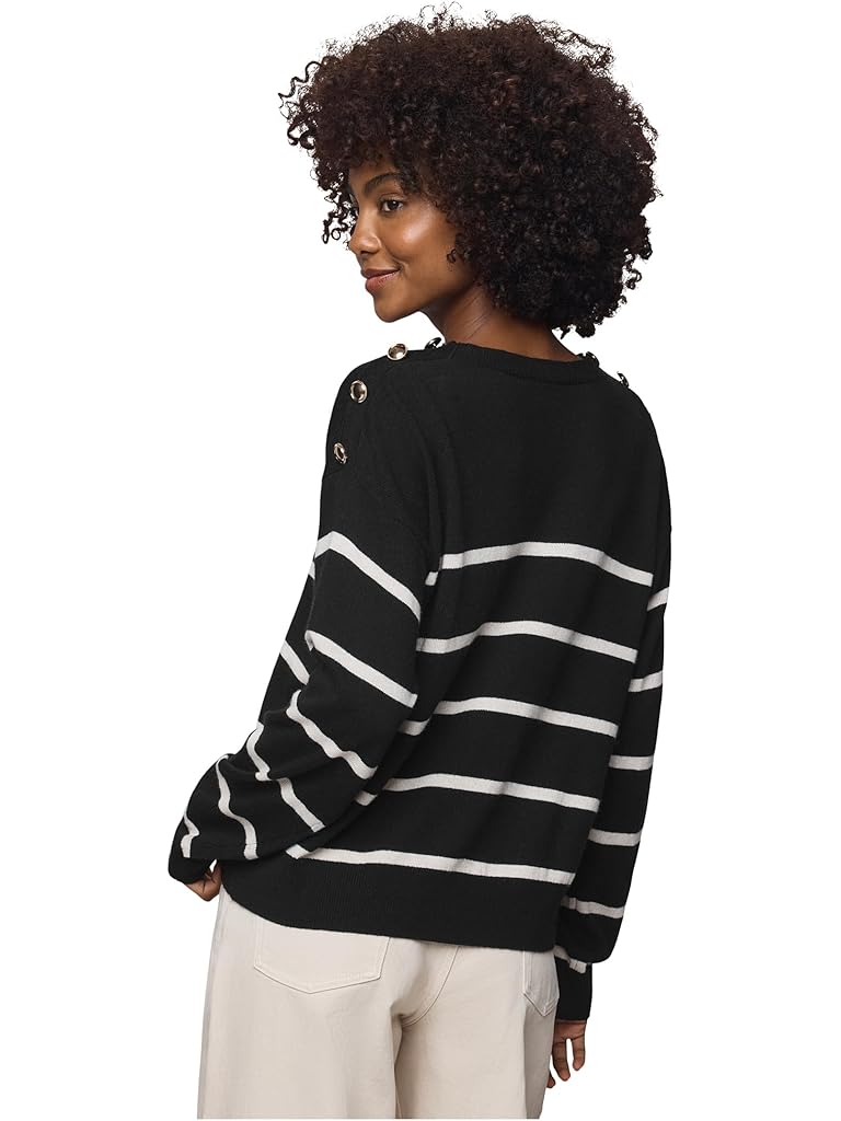 Black Splendid Stephanie Stripe Sweater
