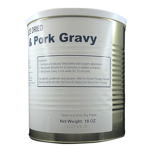 Miniatura 40 de Lata de tocino canadiense liofilizado Suministro de alimentos de emergencia en tarro y envasado Caza, supervivencia, camping, mochilero