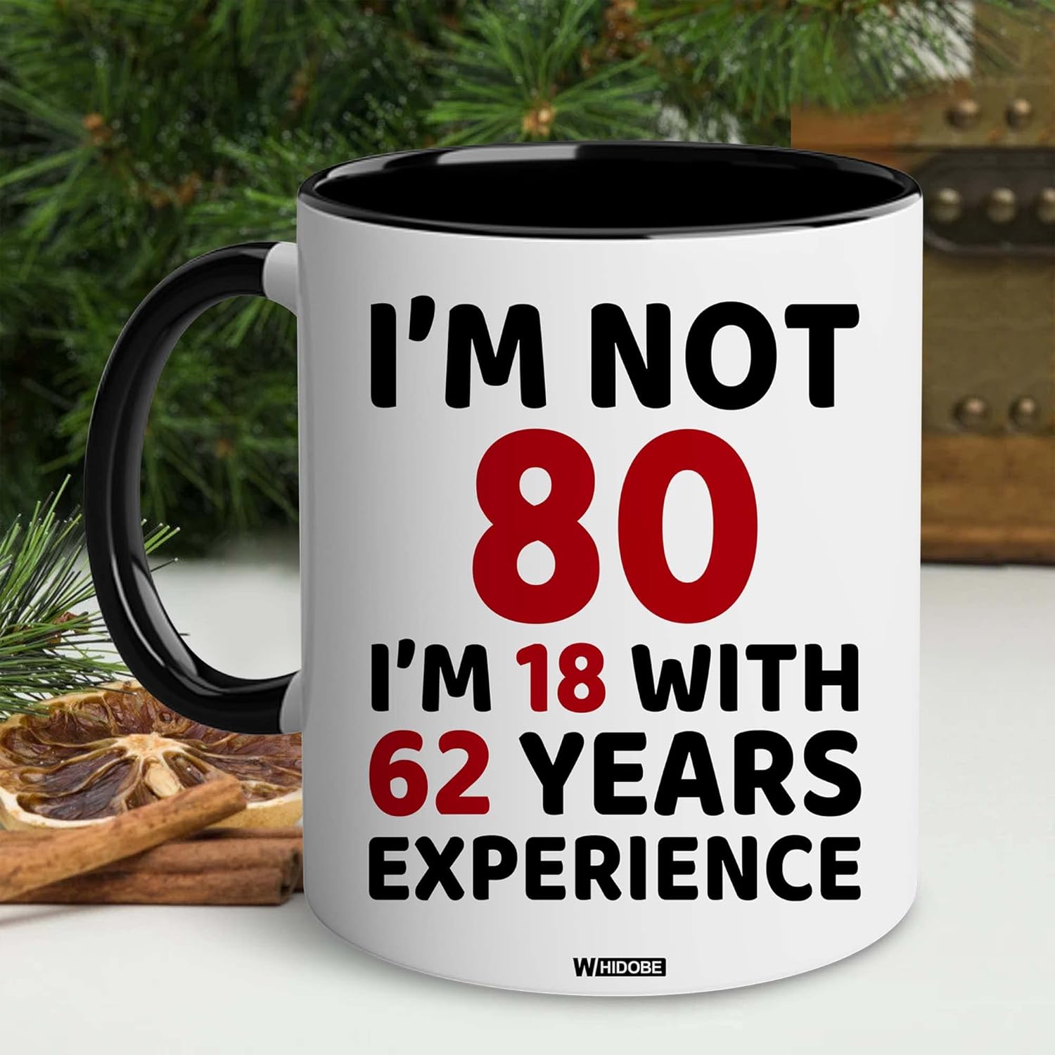 WHIDOBE 80th Birthday Gifts For Men, Women - Gift For 80 Year Old - 80th Gifts For Grandma, Grandpa - 1946 Birthday Gift For Mom, Dad - 80 Years Old Birthday Gifts Mug - Image 2