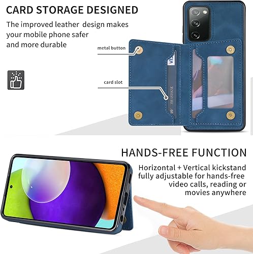 Miniatura 3 de Asuwish Funda para teléfono Samsung Galaxy S20 5G de 6.2 pulgadas con protector de pantalla de vidrio templado delgado y ranura para tarjeta de