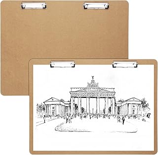2PCS Extra Large Clipboards, 23’’ x 17’’ Clipboard, A3 Horizontal Wooden...