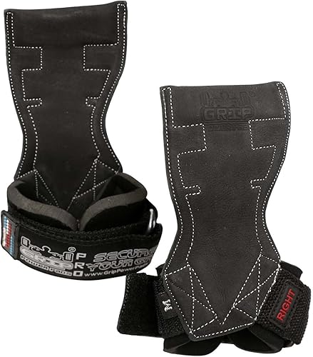 Miniatura 6 de Lifting Grips PRO - Guantes de peso resistentes, correas de gimnasia alternativas a los ganchos de potencia, peso muerto, ajustable, de neopreno,