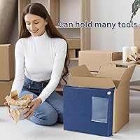 Vista 5 de Bolsas de depósito bancario de 14 x 11 pulgadas con cremallera azul entre oficinas, bolsa de tránsito de lona con ojal para documentos, dinero