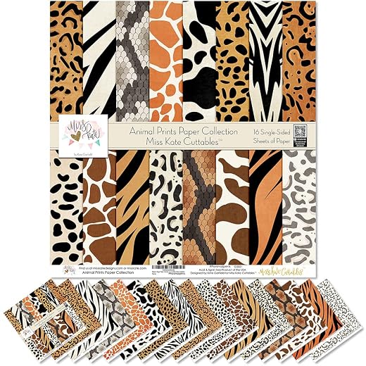 Animal Print Specialty Scrapbook Paper