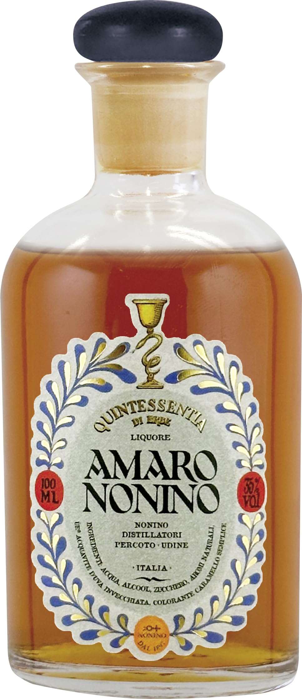 NONINO Amaro Quintessentia Di Erbe Kräuterlikör 35% vol. (1 x 0.1 l) | In Geschenkpackung