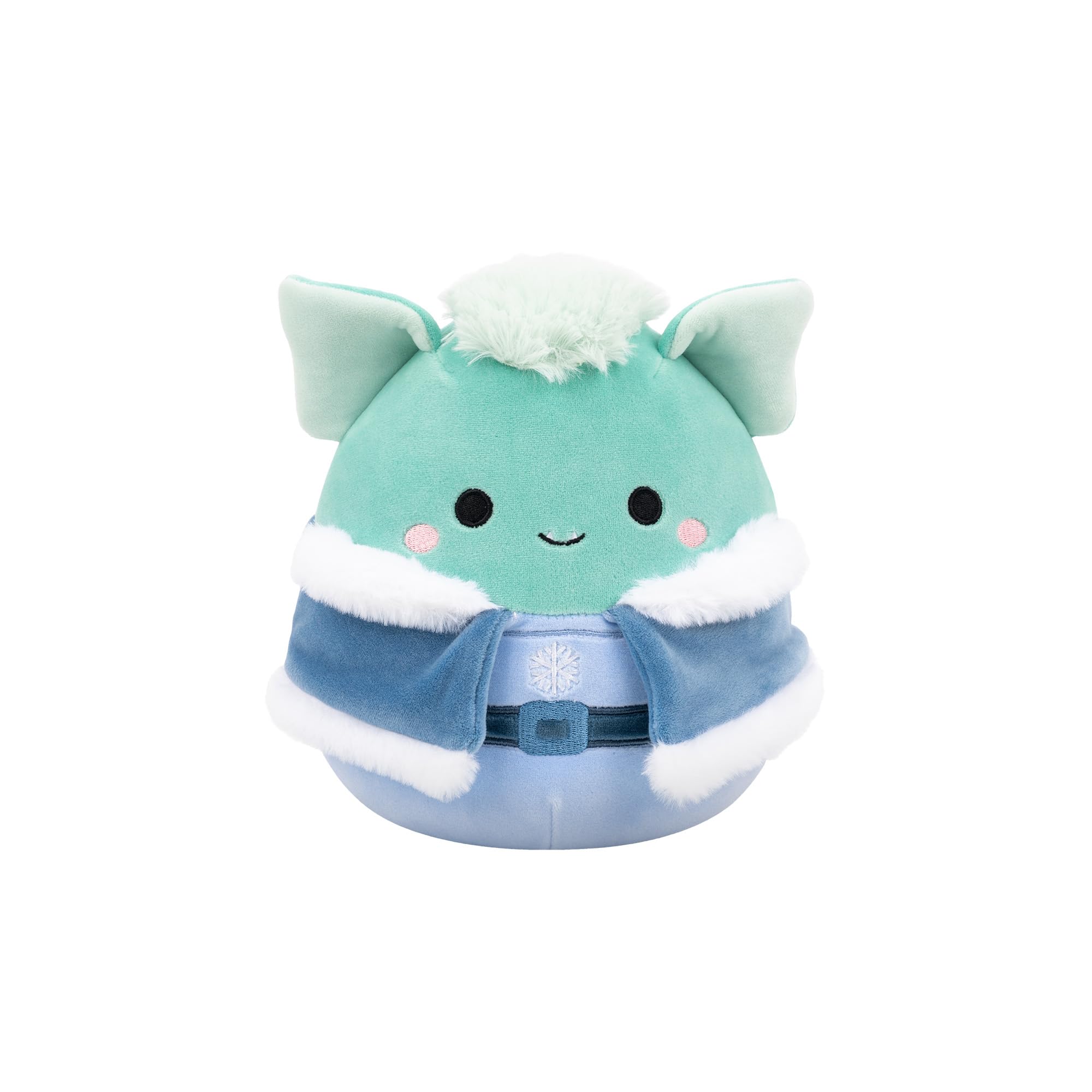 Squishmallows Original 7.5-Inch Troye the Teal Troll in Winter Outfit Holiday Plush | Collectable Cute Plush Toy, Cuddly Toys for Children, Soft Toys, Cute Teddies Suitable for Girls and Boys Ages 3+