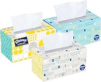 Vista 8 de Kleenex Trusted Care - Pañuelos faciales, 4 cajas de cubos, 70 pañuelos por caja, 2 capas (280 en total), el embalaje puede variar