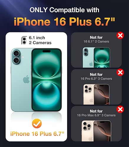 Miniatura 171 de Diaclara - Funda diseñada para iPhone 14 Pro Max, resistente, de cuerpo completo, con protector de pantalla sensible al tacto y antiarañazos + Blanco