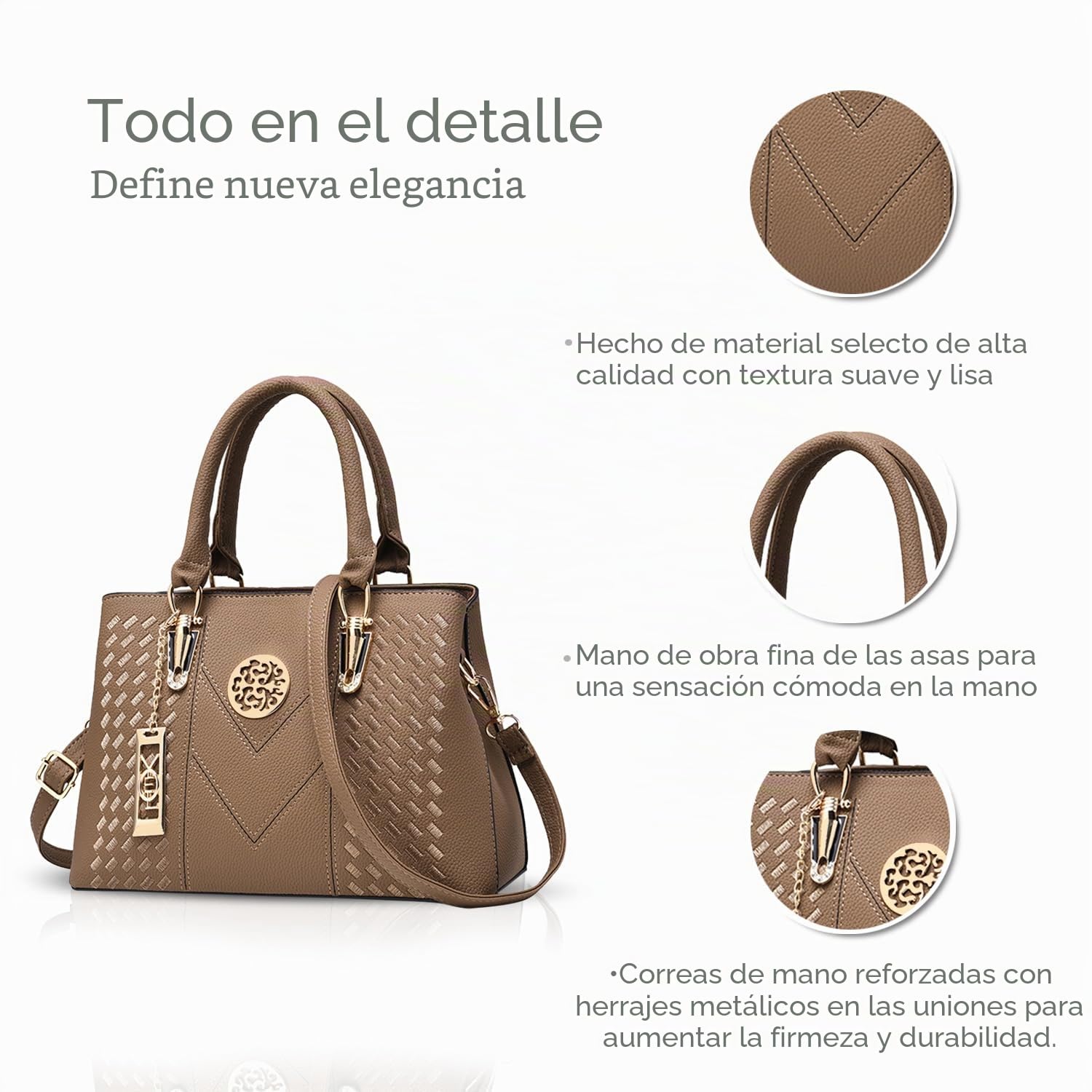 NICOLE & DORIS Bolsa de Mano para Mujeres Bolsos de Hombro Bolsos Bandolera Tote clásicos