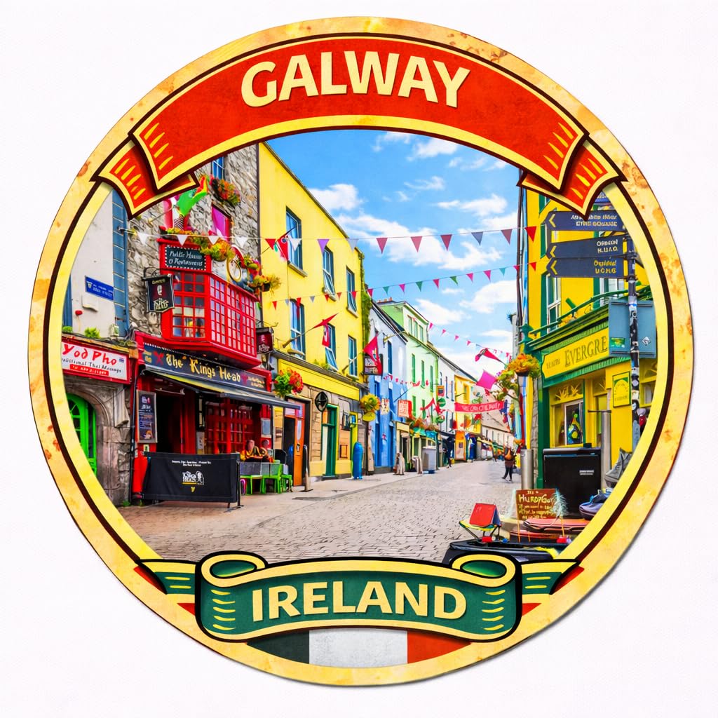 Galway Ireland Decorative Souvenir Fridge Magnet A0091