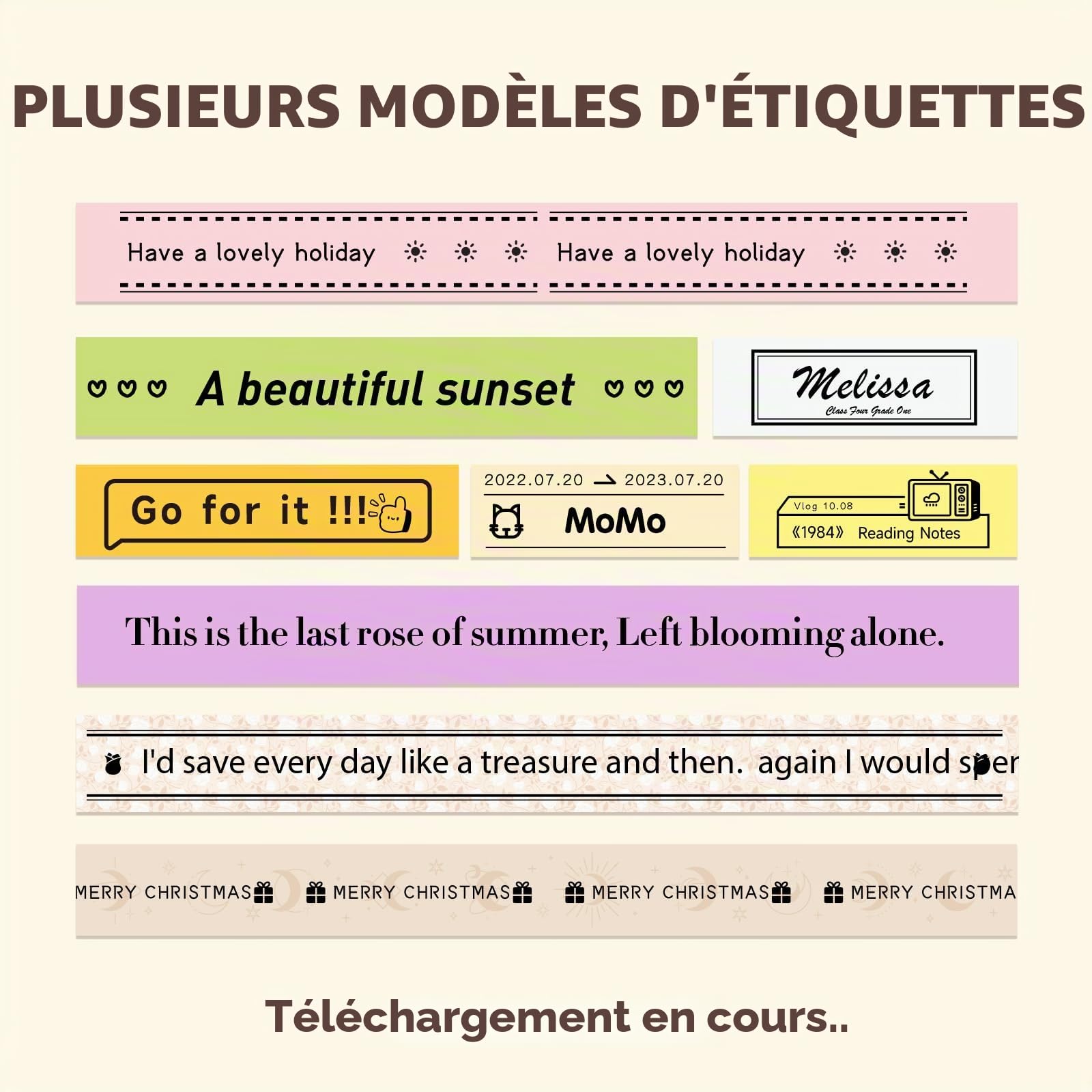NIIMBOT H1S Étiqueteuses avec Ruban adhésif, Portable et imprimante d'étiquettes Thermiques pour la Maison, l'école et Le Bureau