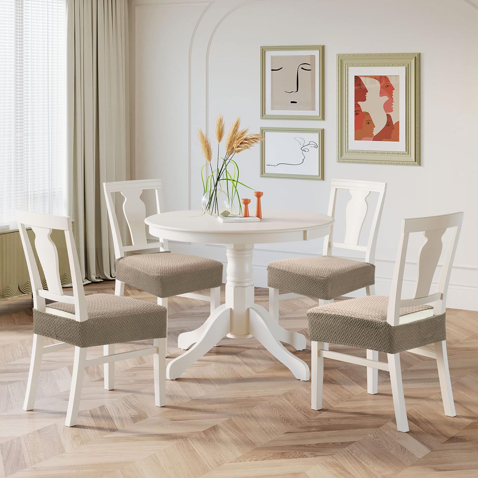 Set Di 6 Coprisedie Elasticizzati Pesonlook Per Sedia Da Pranzo – Blu Navy, Universali, Lavabili