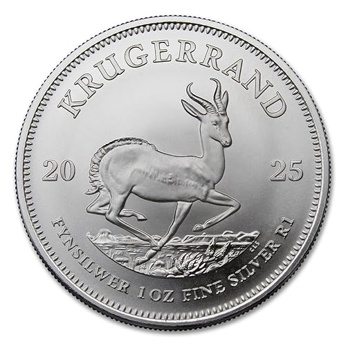 Miniatura 3 de 2023 - South Africa 1 oz Silver Krugerrand Coin Brilliant Uncirculated with Certificate of Authenticity 1 Rand Seller BU