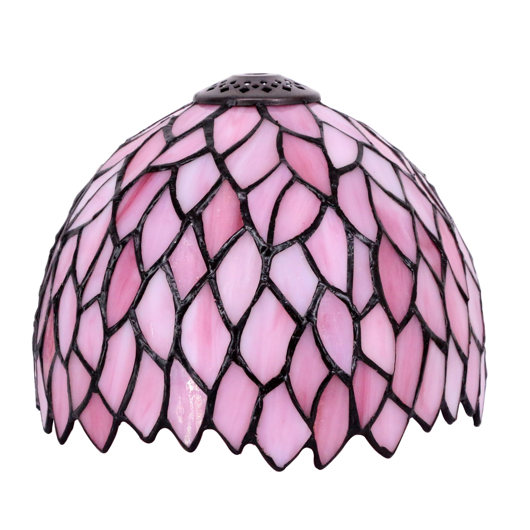 8 Inch Small Tiffany Lamp shade Replacement Only(Pink Wisteria)