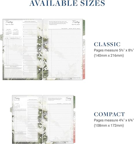 Miniatura 4 de FranklinCovey - Planificador de dos páginas por día con anillo (compacto, abril de 2025 - marzo de 2026)