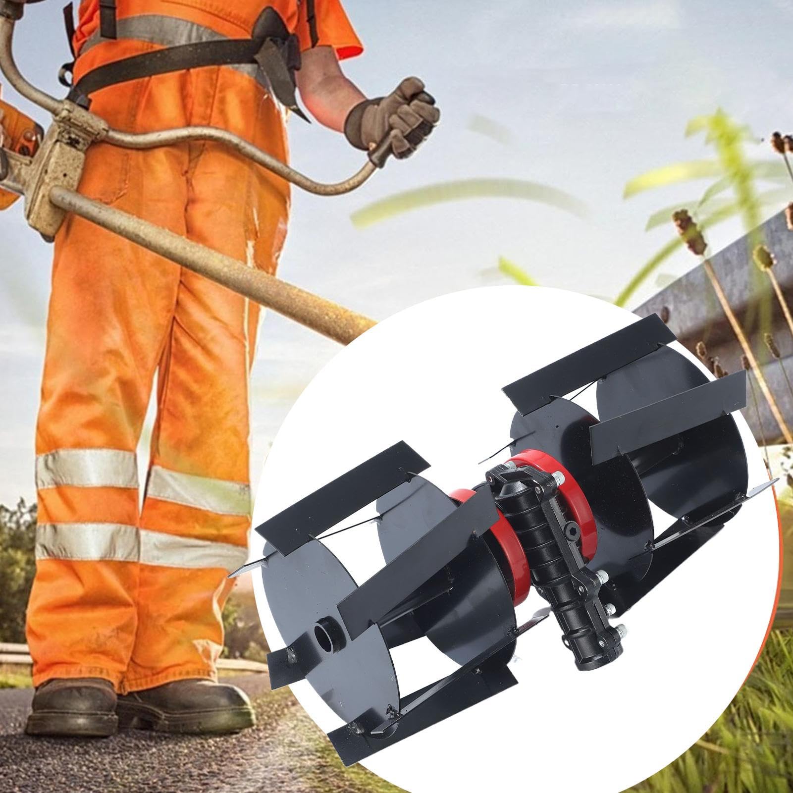Arado del cortacésped, ATV Disc Harrow,Rueda de desmalezado eficiente de timón - Scarificadores de césped de precisión resistente a la erosión Rueda de desmalezado para huerto de huertos de la granja — view 2
