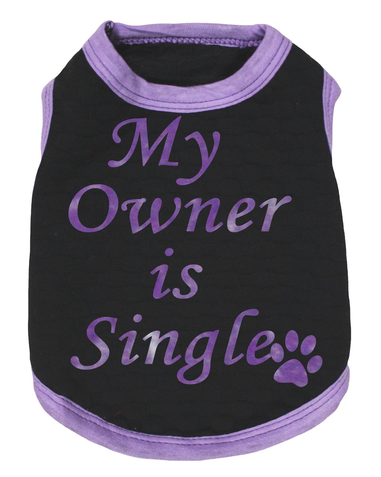 T-shirt pour chien My Owner is Single XL vêtement humour grand chien