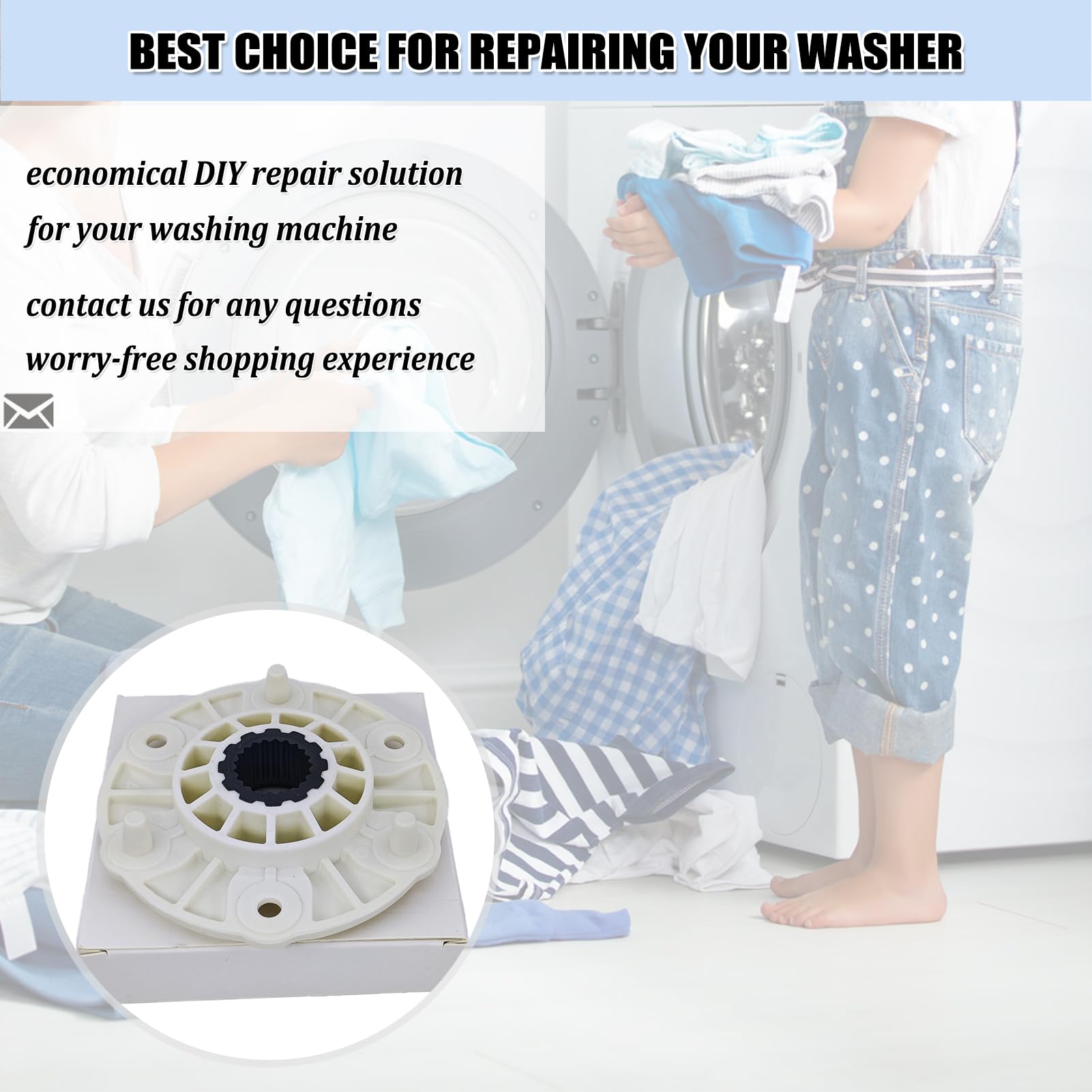 Amazon.com: MBF618448 Washer Rotor Hub Assembly, Washing Machine