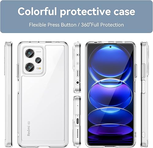 Miniatura 6 de Funda para Xiaomi Redmi Note 12 Pro Plus, funda delgada a prueba de caídas protege de caídas, arañazos, huellas dactilares Parte trasera de acrílico